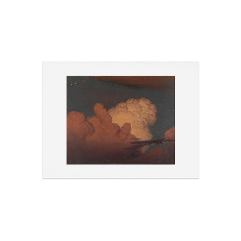 "Cloud Study" by Knud Baade, 1850 Art Print