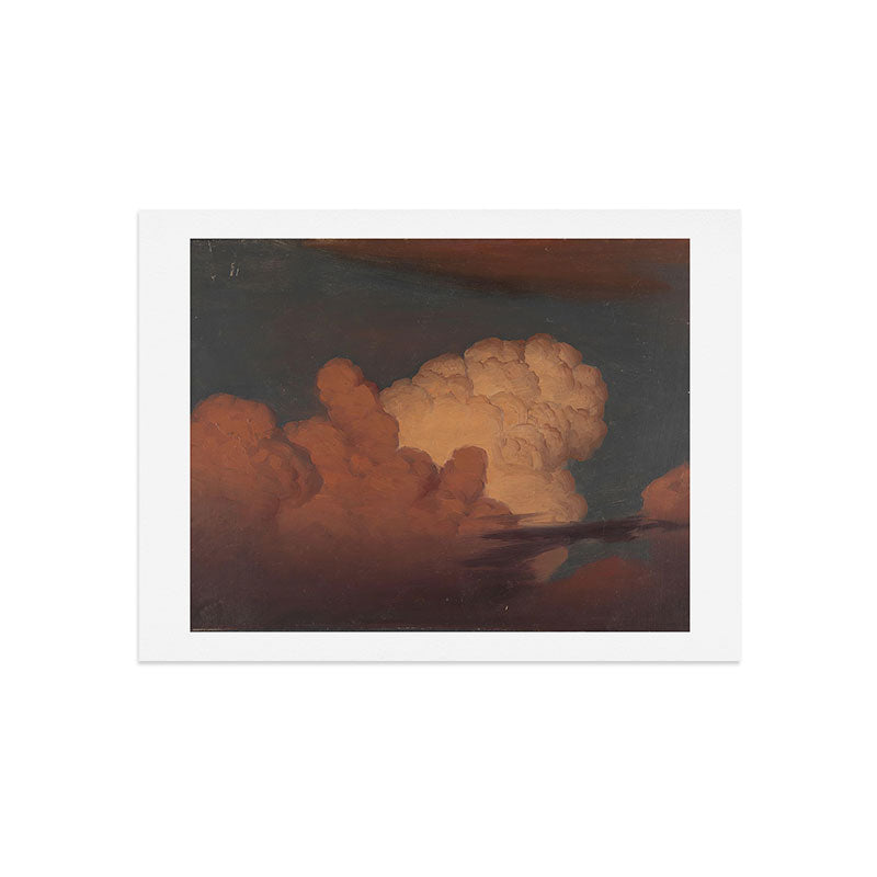 "Cloud Study" by Knud Baade, 1850 Art Print