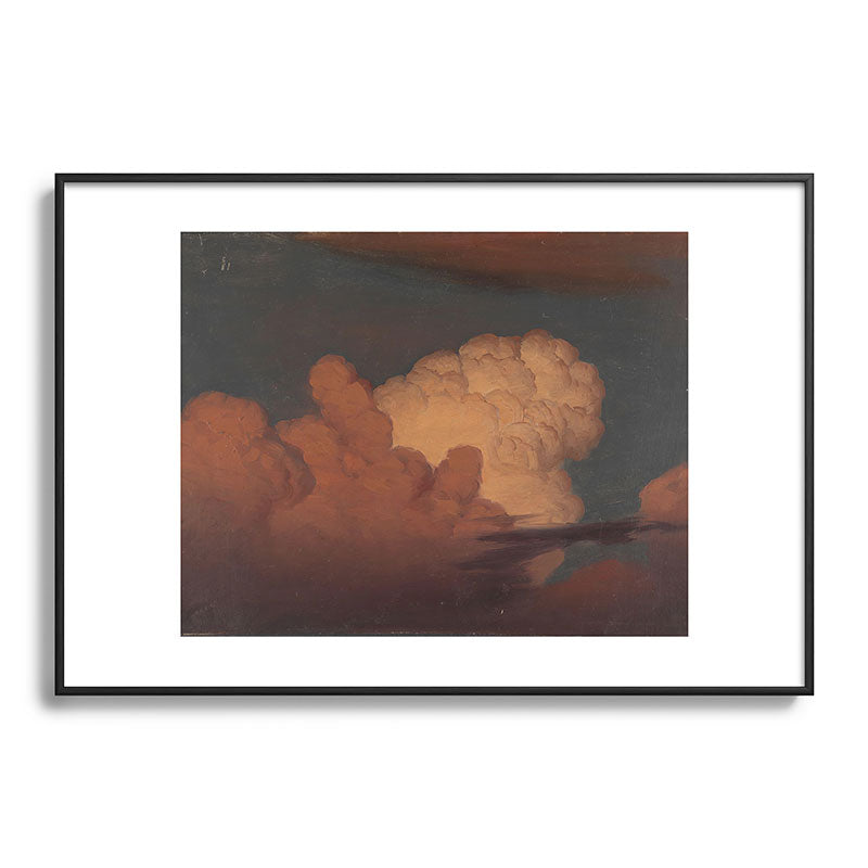 "Cloud Study" by Knud Baade, 1850 Framed Art Print