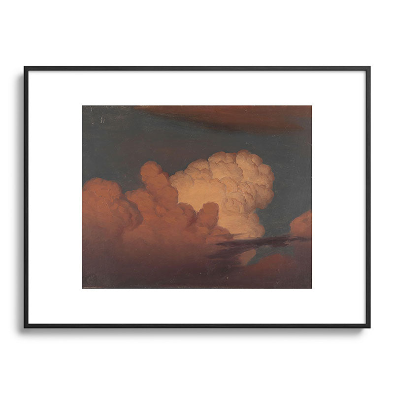 "Cloud Study" by Knud Baade, 1850 Framed Art Print