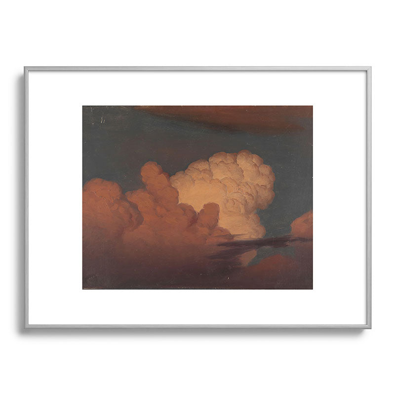 "Cloud Study" by Knud Baade, 1850 Framed Art Print