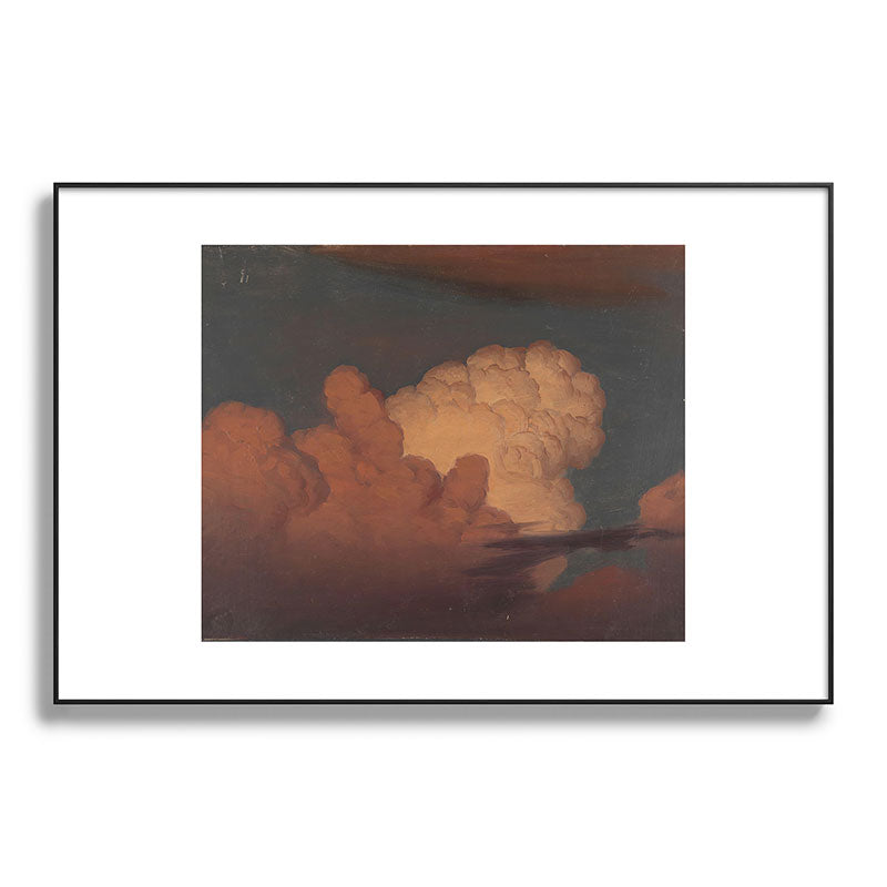"Cloud Study" by Knud Baade, 1850 Framed Art Print