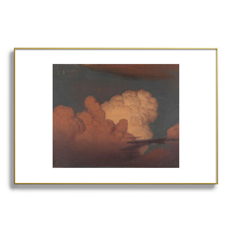 "Cloud Study" by Knud Baade, 1850 Framed Art Print