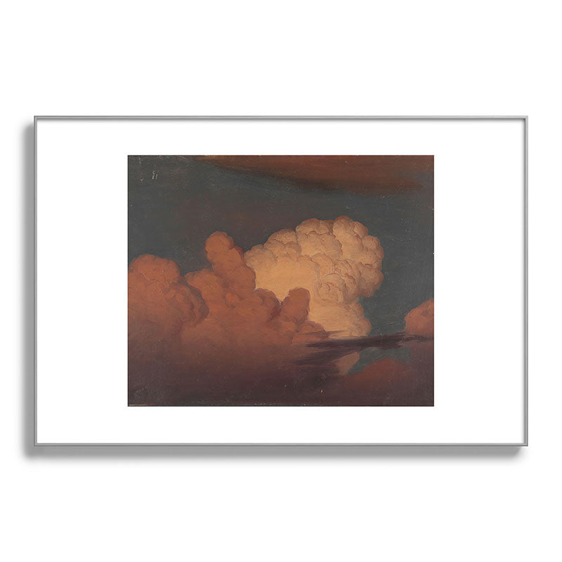 "Cloud Study" by Knud Baade, 1850 Framed Art Print