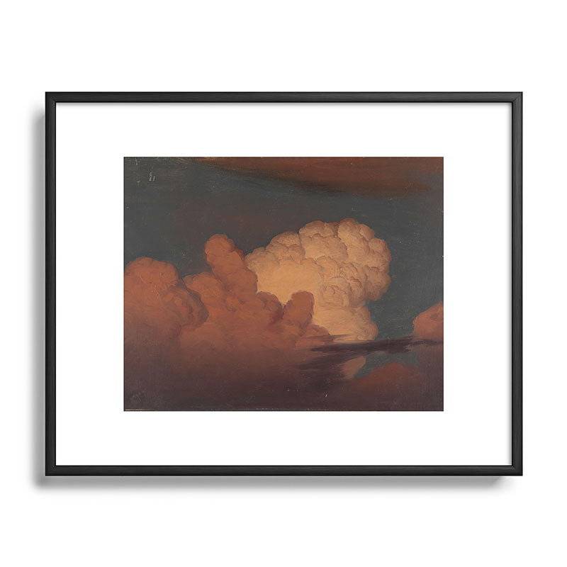 "Cloud Study" by Knud Baade, 1850 Framed Art Print