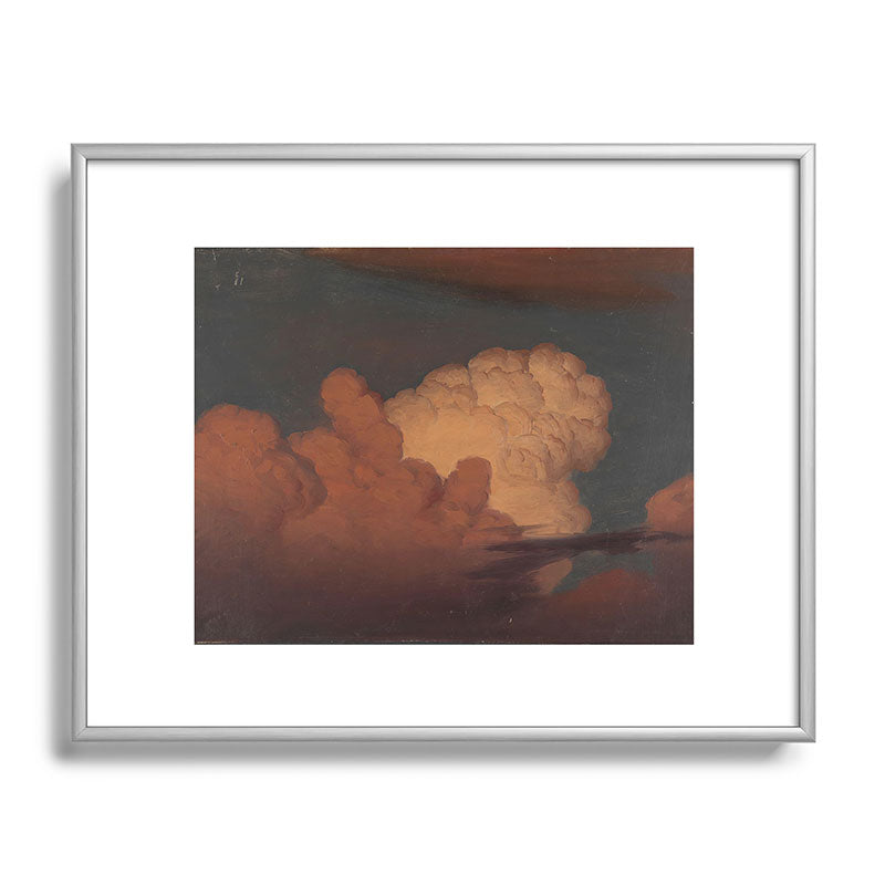 "Cloud Study" by Knud Baade, 1850 Framed Art Print