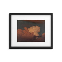"Cloud Study" by Knud Baade, 1850 Framed Art Print