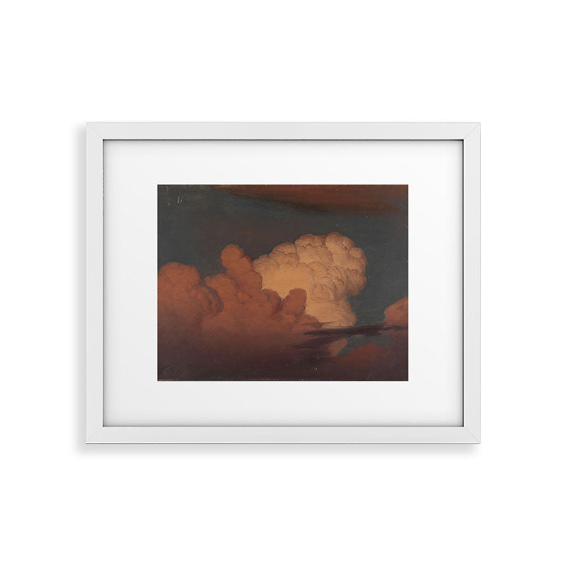 "Cloud Study" by Knud Baade, 1850 Framed Art Print