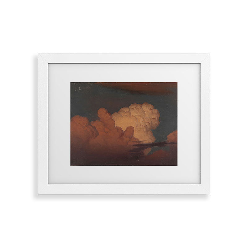 "Cloud Study" by Knud Baade, 1850 Framed Art Print