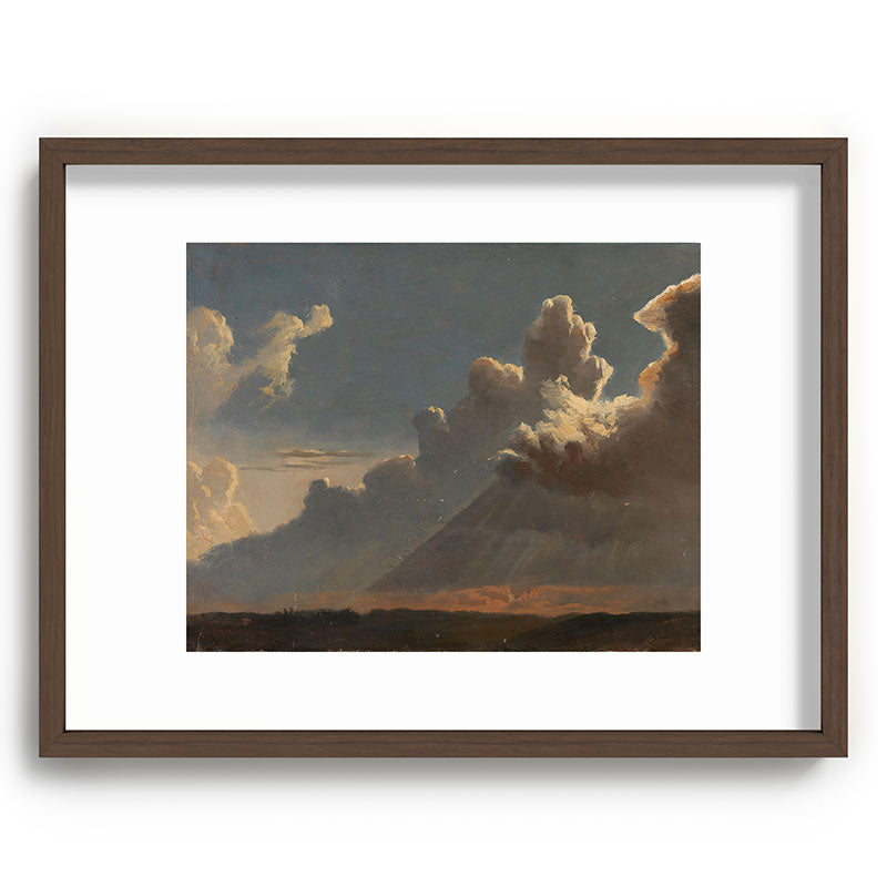 "Cloud Study" by Knud Baade, circa 1830s Framed Art Print