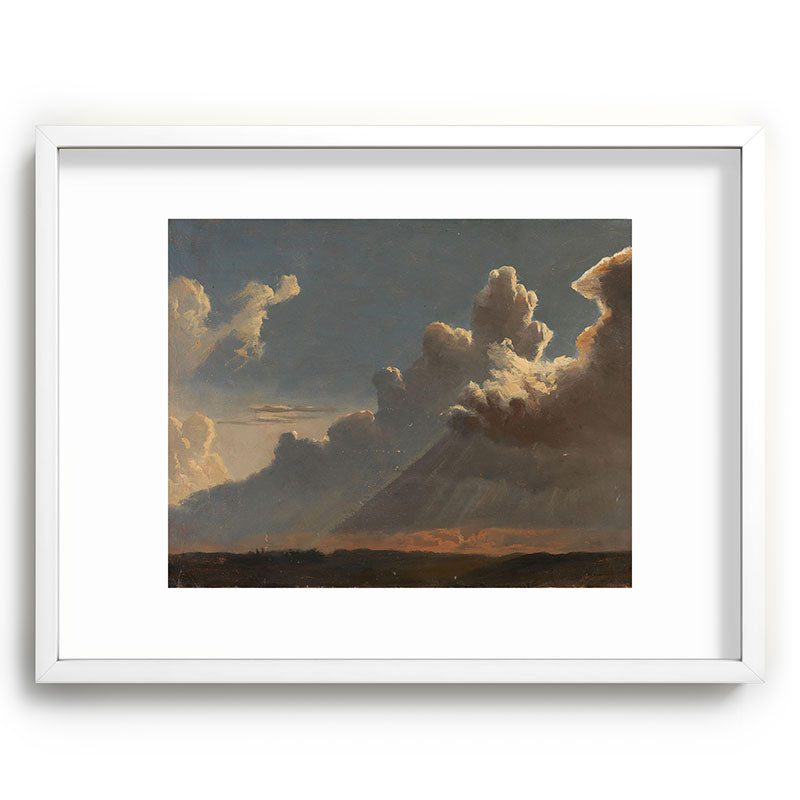 "Cloud Study" by Knud Baade, circa 1830s Framed Art Print