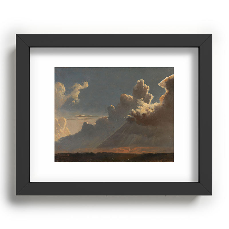 "Cloud Study" by Knud Baade, circa 1830s Framed Art Print