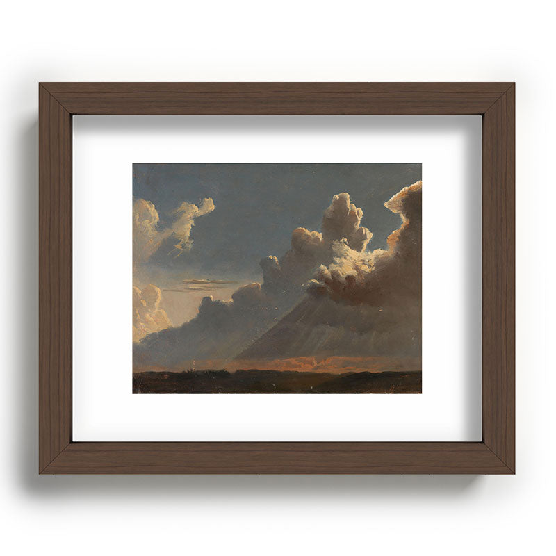 "Cloud Study" by Knud Baade, circa 1830s Framed Art Print