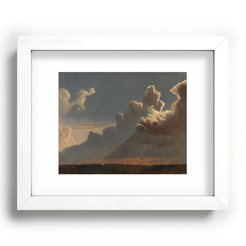 "Cloud Study" by Knud Baade, circa 1830s Framed Art Print
