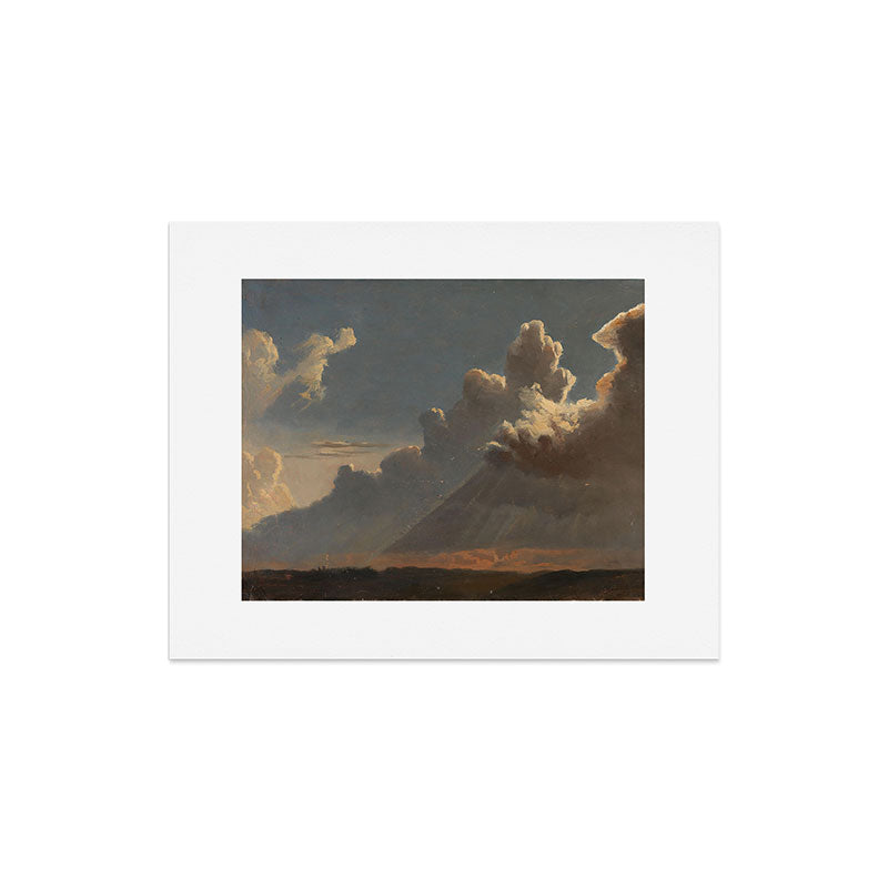 "Cloud Study" by Knud Baade, circa 1830s Art Print
