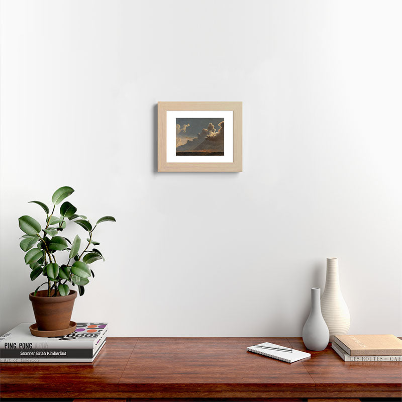 "Cloud Study" by Knud Baade, circa 1830s Framed Art Print