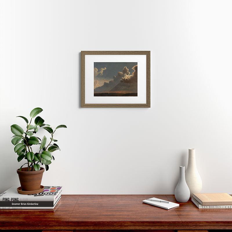 "Cloud Study" by Knud Baade, circa 1830s Framed Art Print