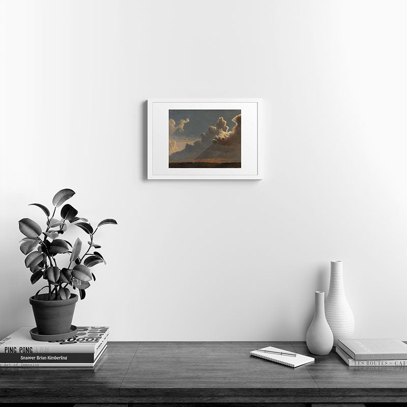 "Cloud Study" by Knud Baade, circa 1830s Framed Art Print