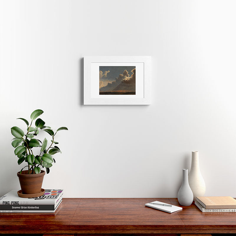 "Cloud Study" by Knud Baade, circa 1830s Framed Art Print
