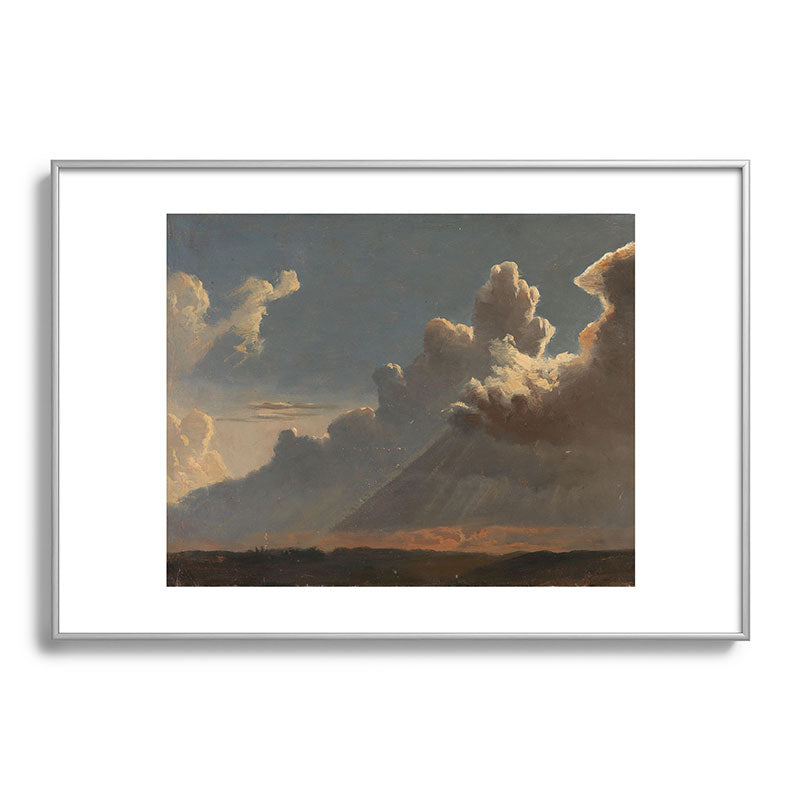 "Cloud Study" by Knud Baade, circa 1830s Framed Art Print