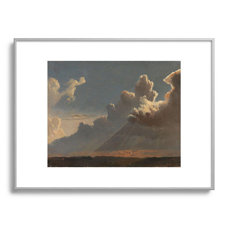"Cloud Study" by Knud Baade, circa 1830s Framed Art Print