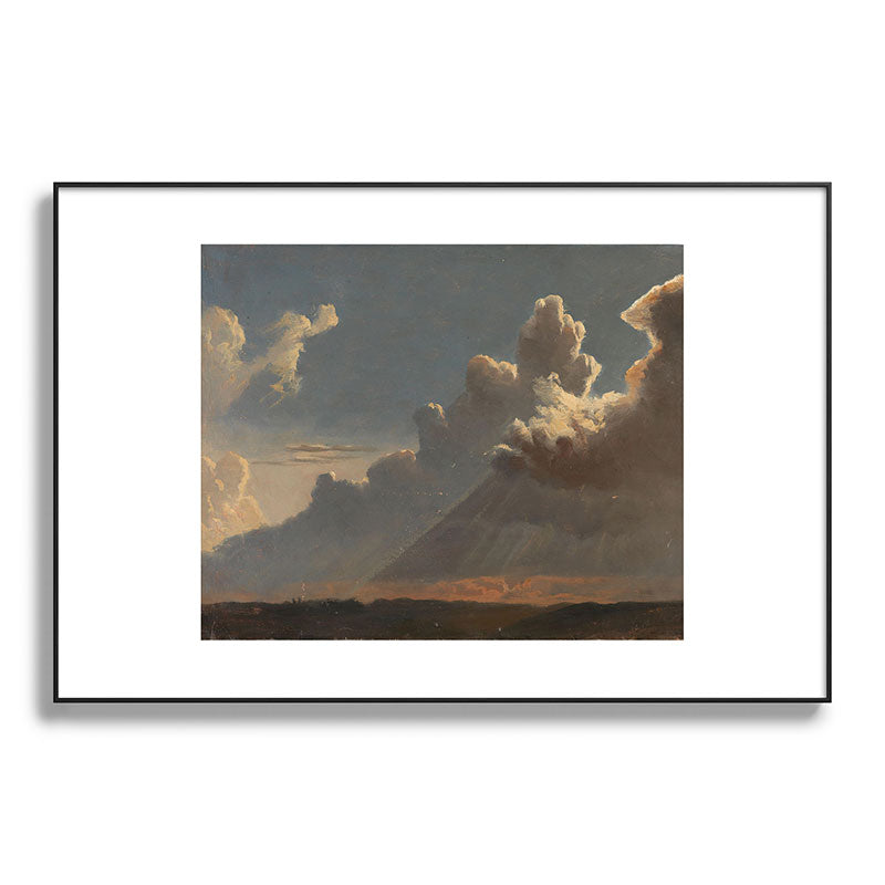 "Cloud Study" by Knud Baade, circa 1830s Framed Art Print