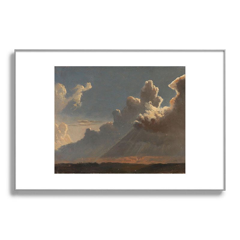 "Cloud Study" by Knud Baade, circa 1830s Framed Art Print