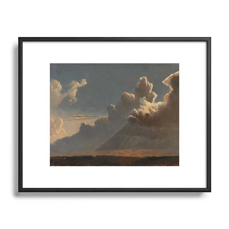 "Cloud Study" by Knud Baade, circa 1830s Framed Art Print