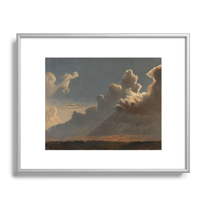 "Cloud Study" by Knud Baade, circa 1830s Framed Art Print