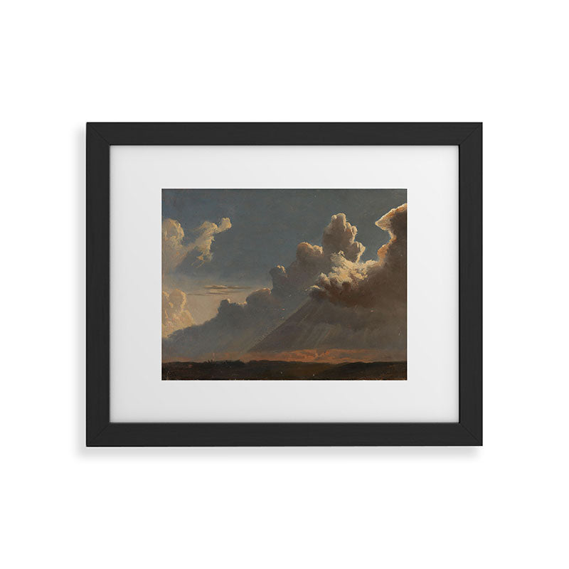 "Cloud Study" by Knud Baade, circa 1830s Framed Art Print