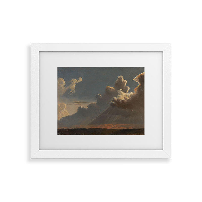 "Cloud Study" by Knud Baade, circa 1830s Framed Art Print