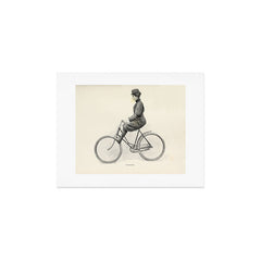 "Coasting" from "Bicycling for Ladies" by Maria E. Ward, 1896 Art Print