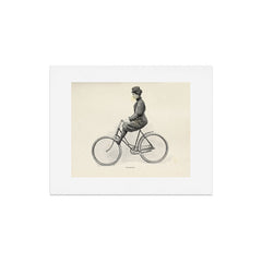 "Coasting" from "Bicycling for Ladies" by Maria E. Ward, 1896 Art Print