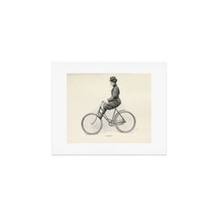 "Coasting" from "Bicycling for Ladies" by Maria E. Ward, 1896 Art Print