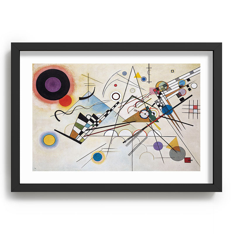 "Composition 8" by Wassily Kandinsky, 1920s Framed Art Print