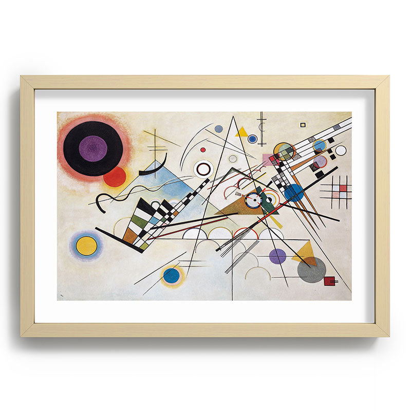 "Composition 8" by Wassily Kandinsky, 1920s Framed Art Print