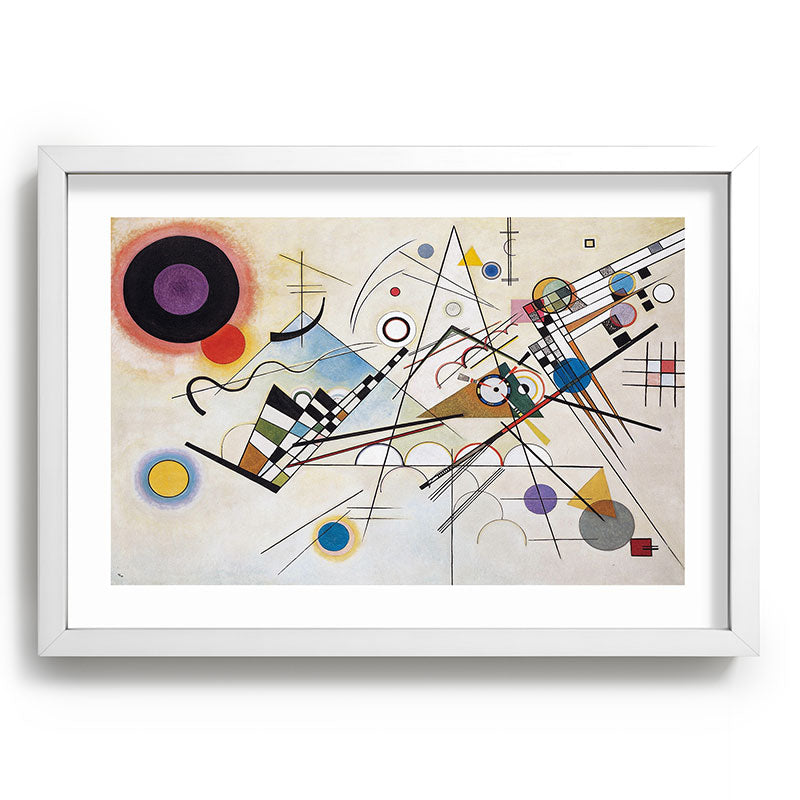 "Composition 8" by Wassily Kandinsky, 1920s Framed Art Print