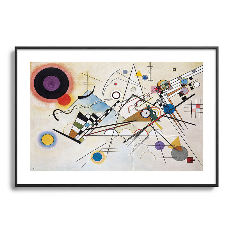 "Composition 8" by Wassily Kandinsky, 1920s Framed Art Print