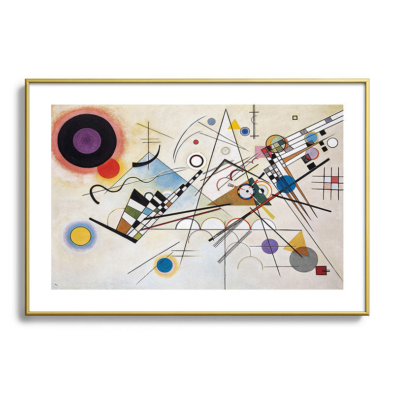 "Composition 8" by Wassily Kandinsky, 1920s Framed Art Print