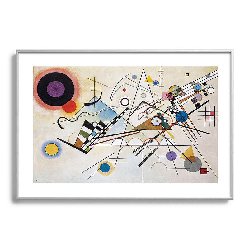"Composition 8" by Wassily Kandinsky, 1920s Framed Art Print