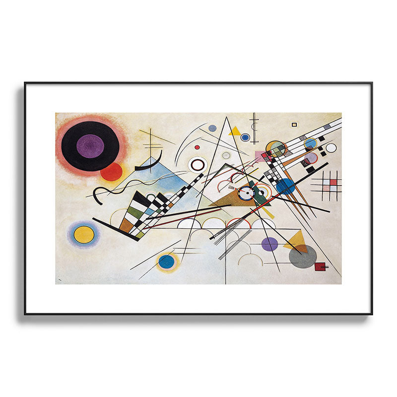 "Composition 8" by Wassily Kandinsky, 1920s Framed Art Print
