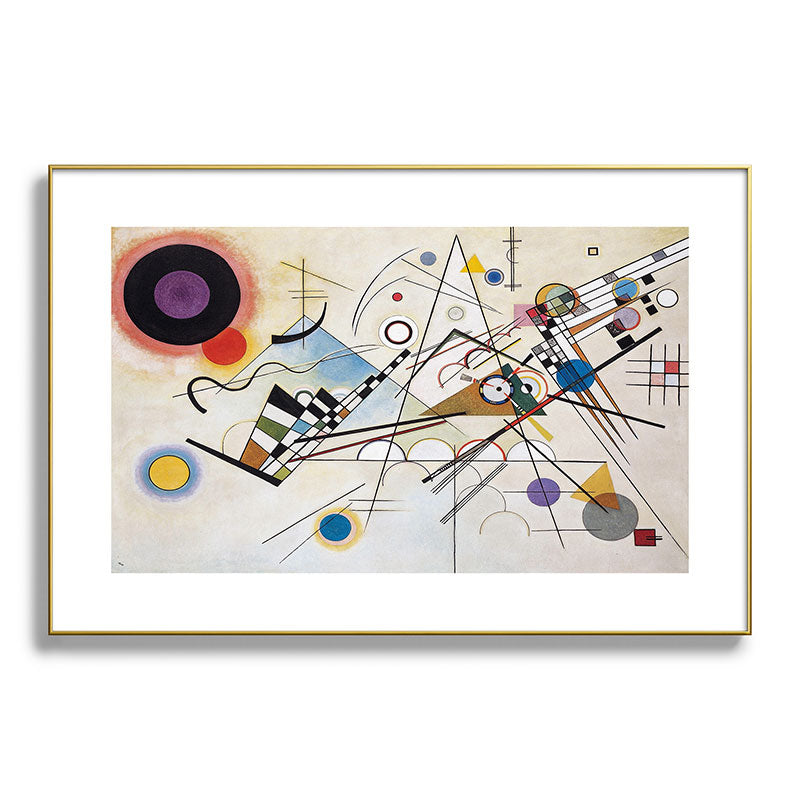 "Composition 8" by Wassily Kandinsky, 1920s Framed Art Print