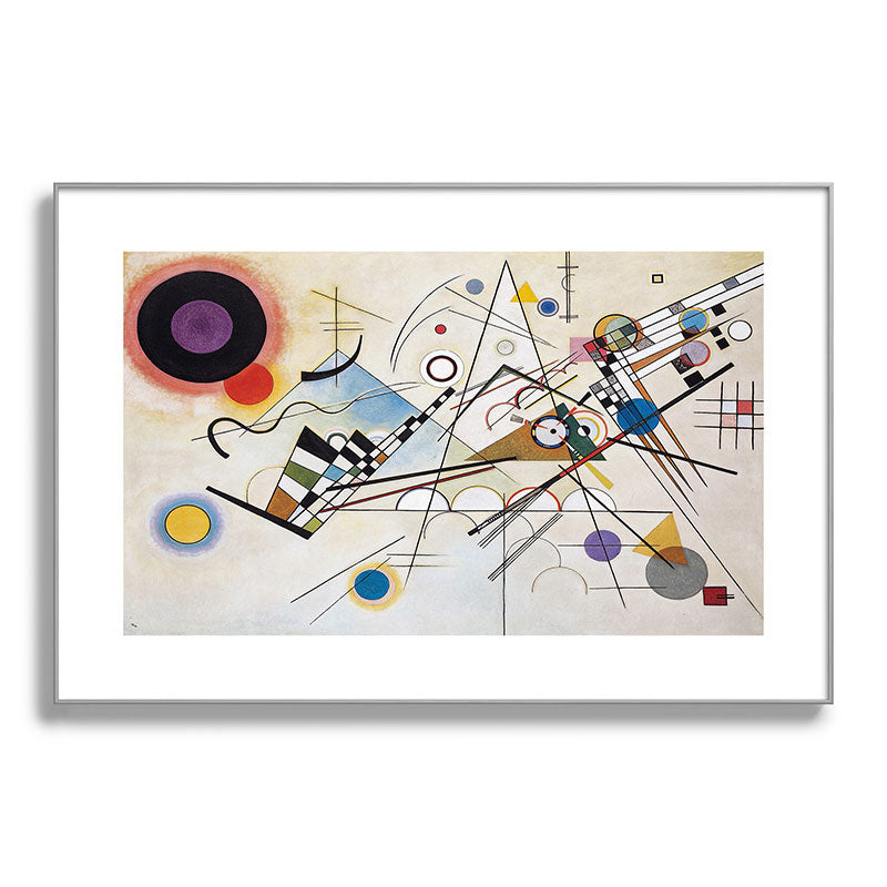 "Composition 8" by Wassily Kandinsky, 1920s Framed Art Print
