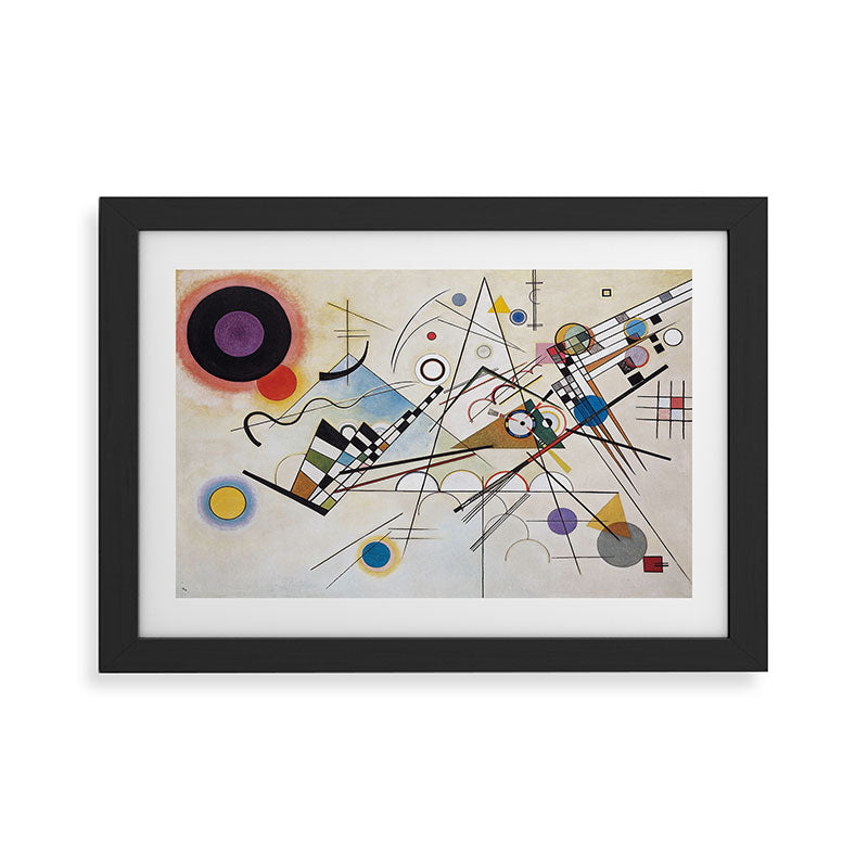 "Composition 8" by Wassily Kandinsky, 1920s Framed Art Print