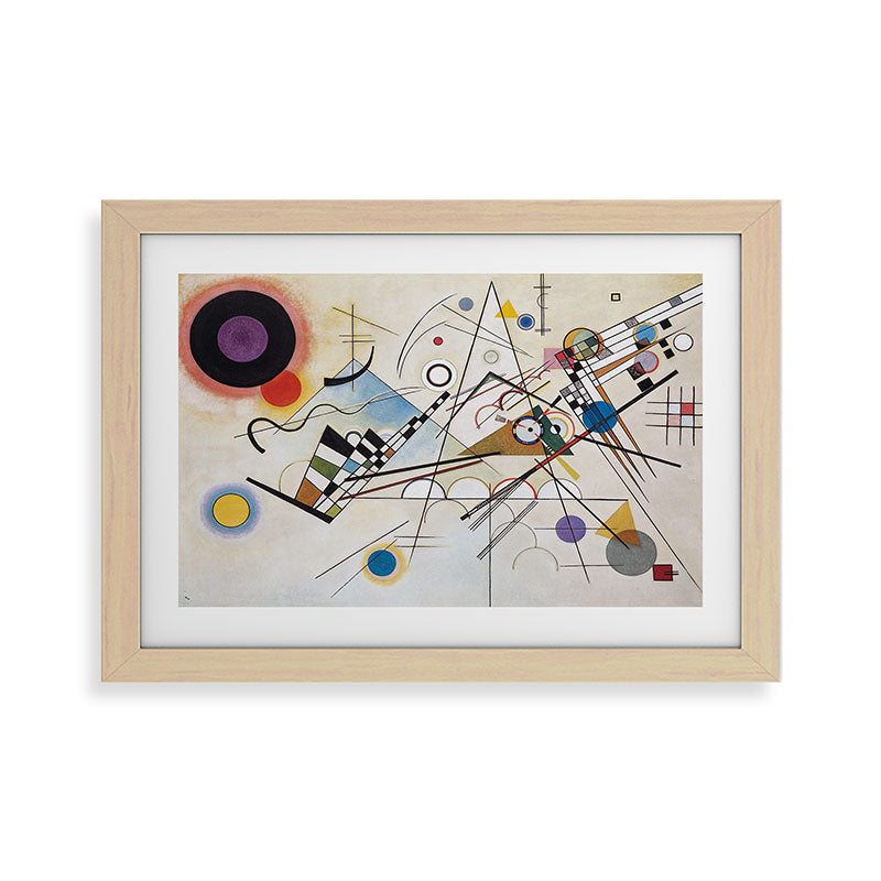 "Composition 8" by Wassily Kandinsky, 1920s Framed Art Print