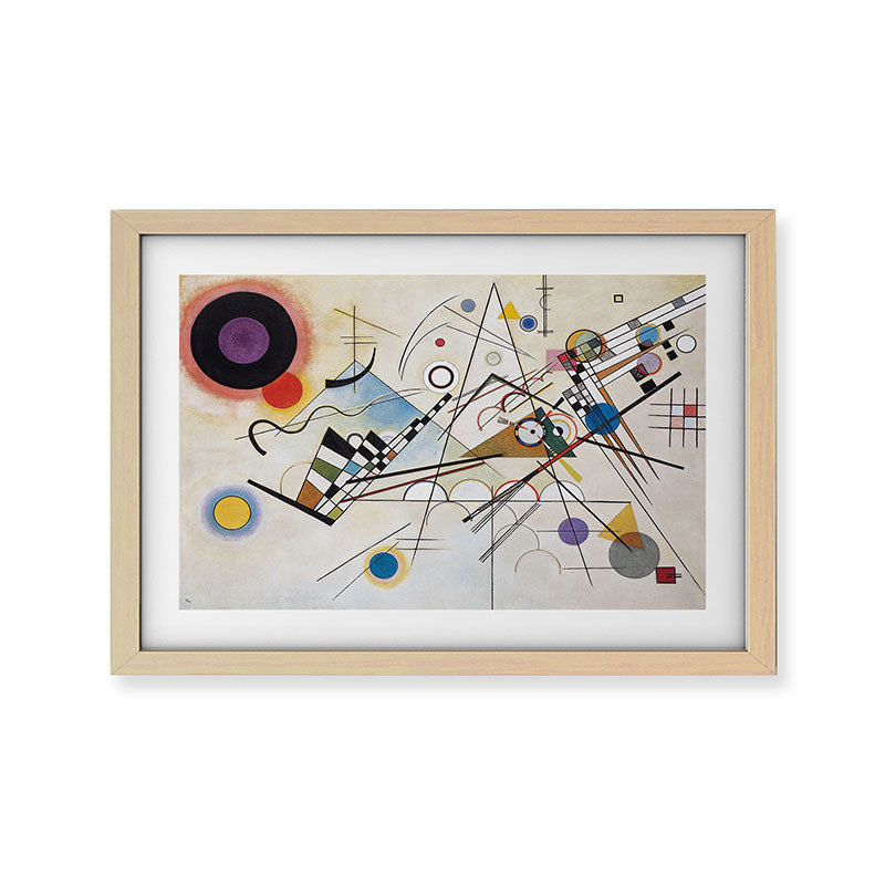 "Composition 8" by Wassily Kandinsky, 1920s Framed Art Print