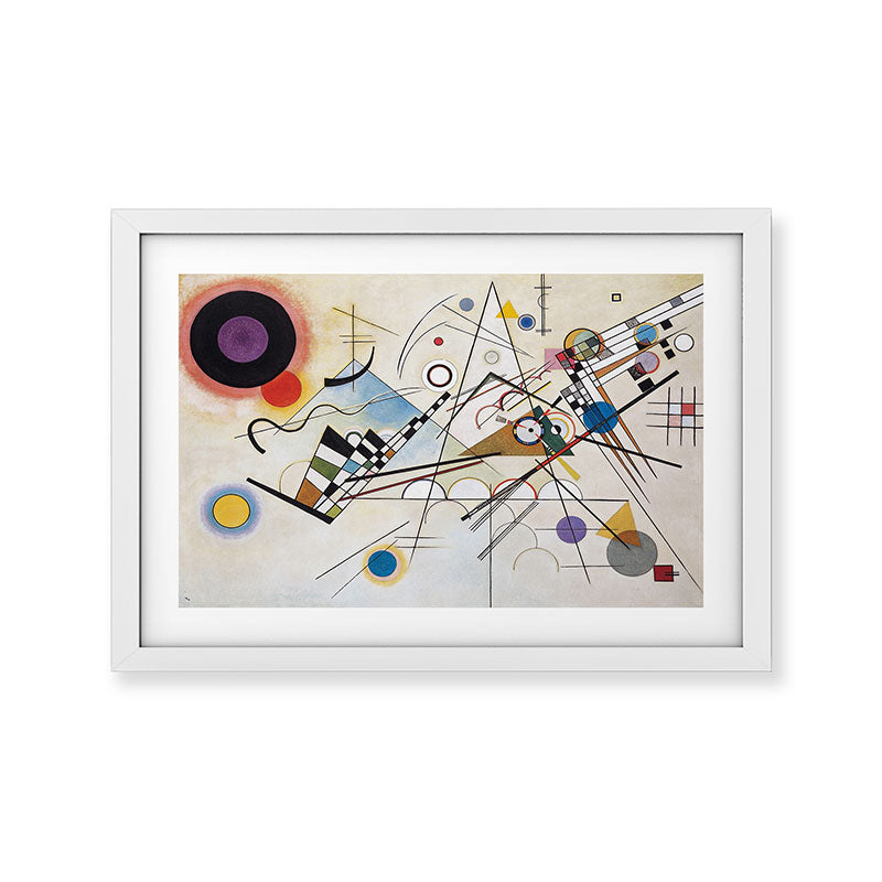 "Composition 8" by Wassily Kandinsky, 1920s Framed Art Print