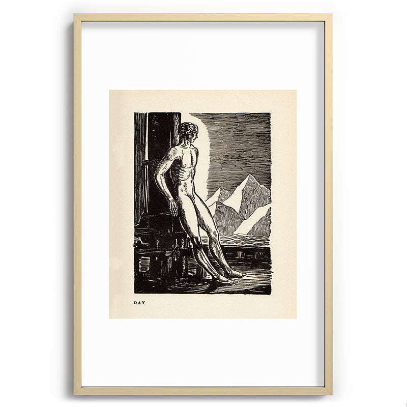 "Day" by Rockwell Kent (1919) Framed Art Print