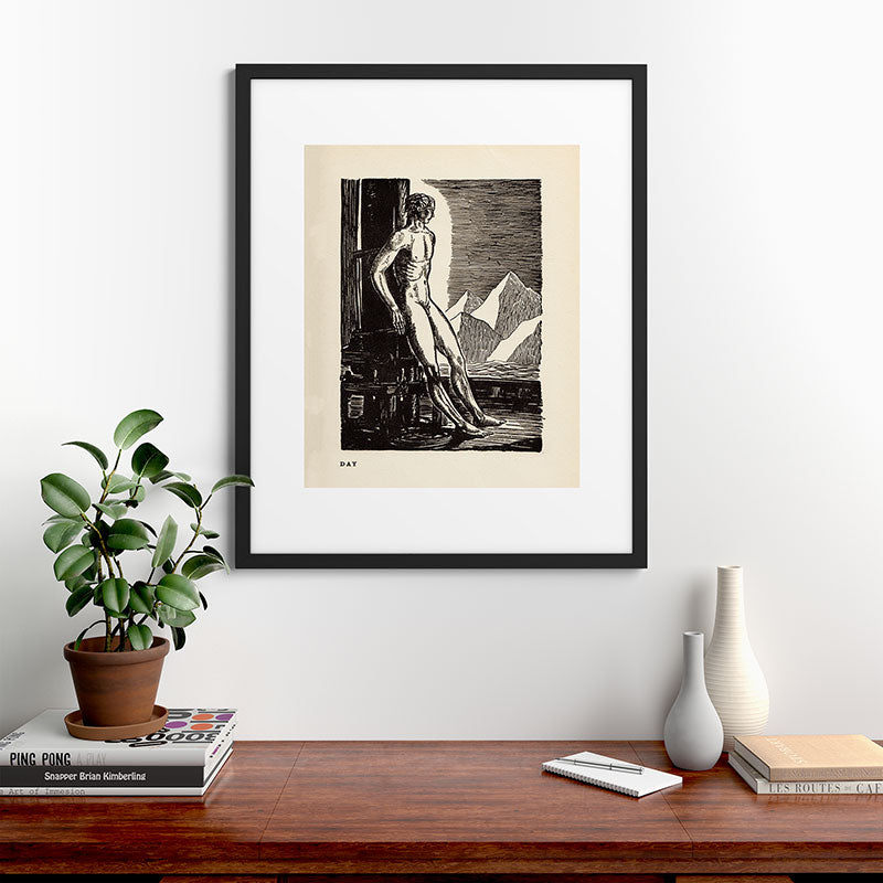 "Day" by Rockwell Kent (1919) Framed Art Print