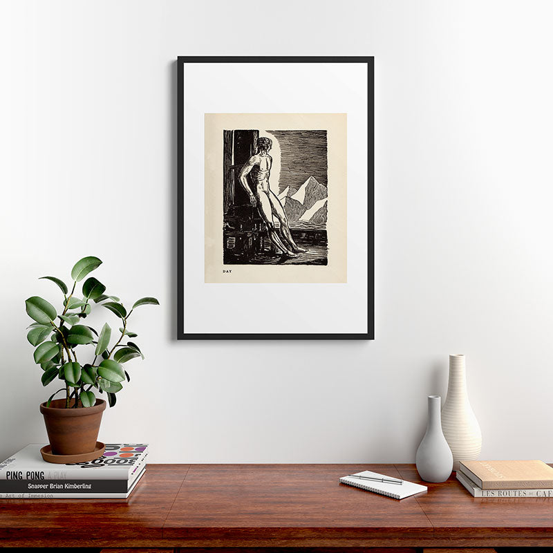 "Day" by Rockwell Kent (1919) Framed Art Print